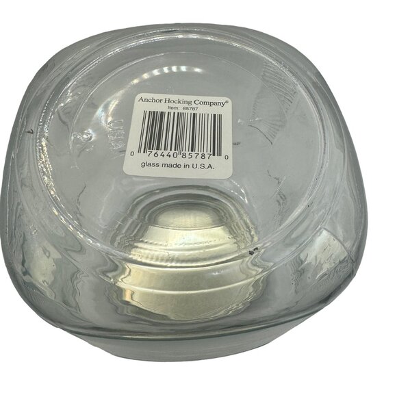 Anchor Hocking Clear Glass Storage Jar With Silver Lid 2 qt - Picture 2 of 5